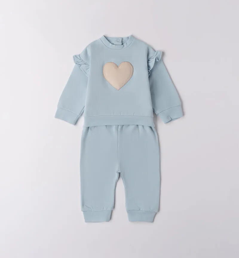 Tuta Neonata Sportiva con Cuore