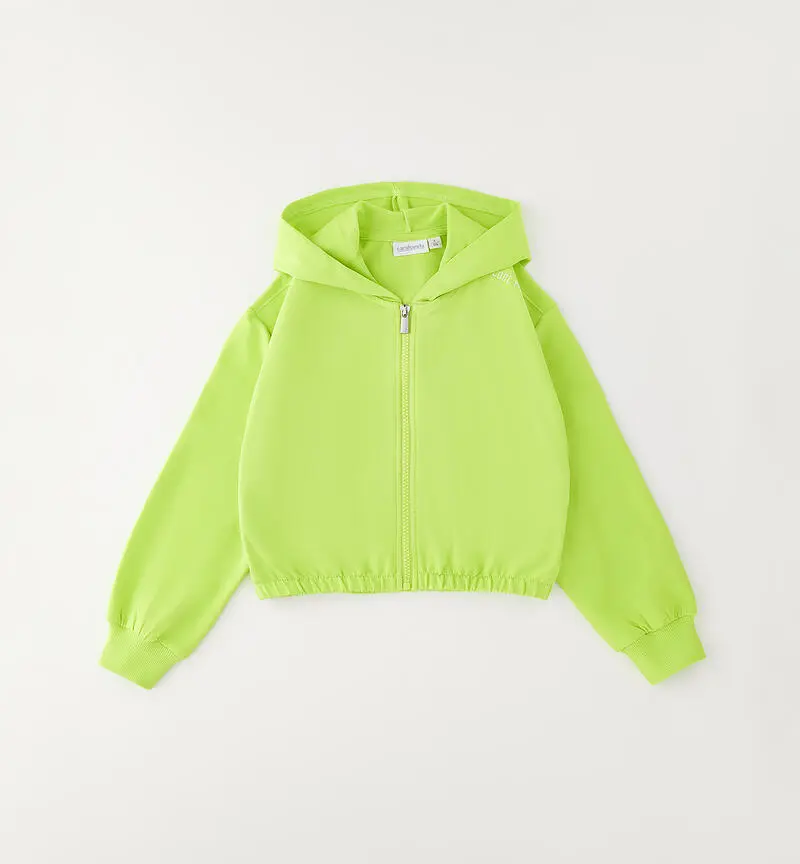 Felpa Lime con Cappuccio