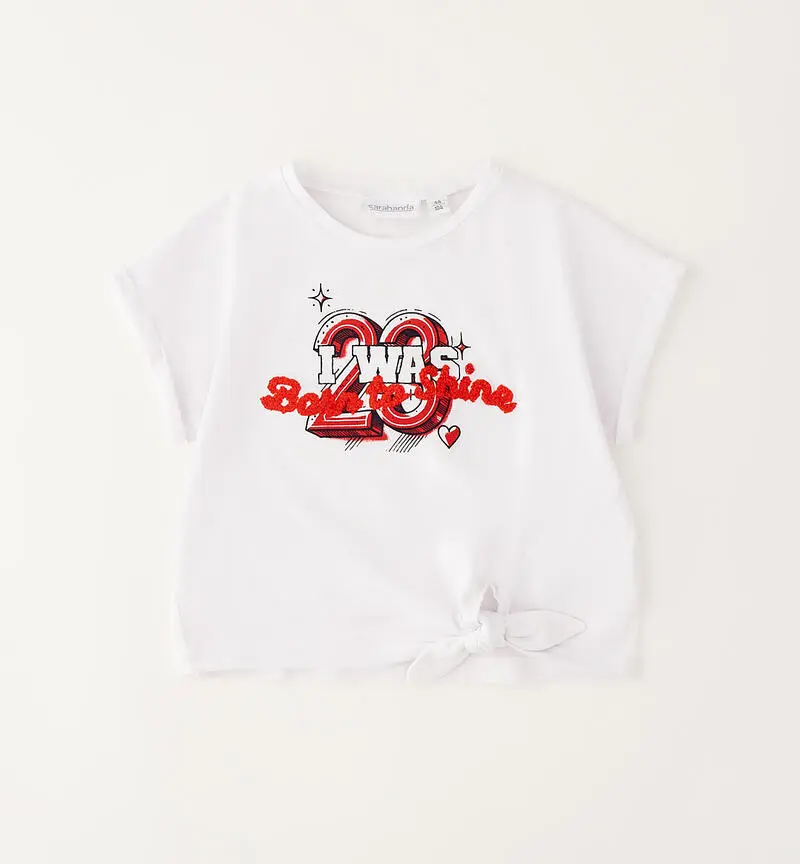 T-Shirt Bambina con Nodo