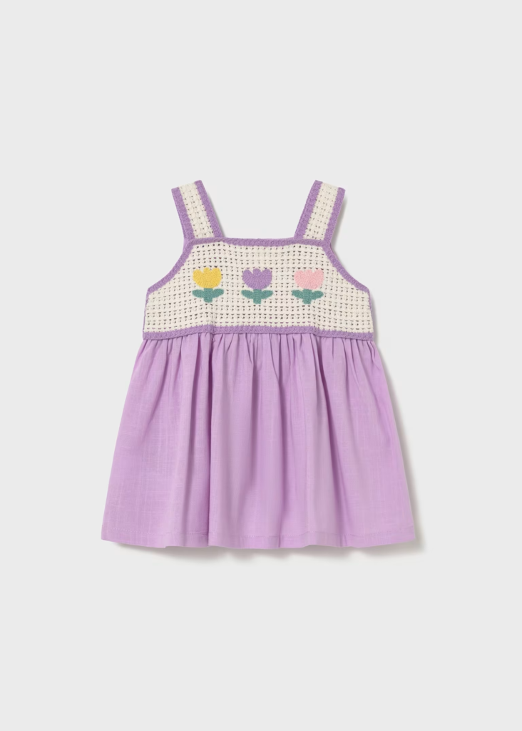 Vestito neonata ricamato