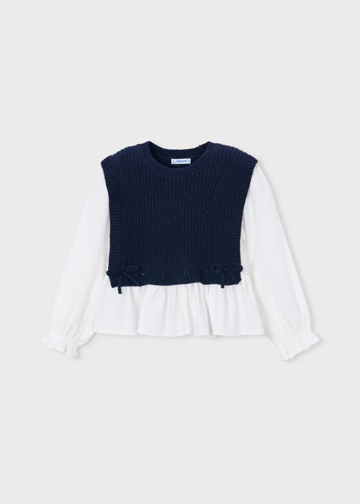 Maglietta Top Blu Navy
