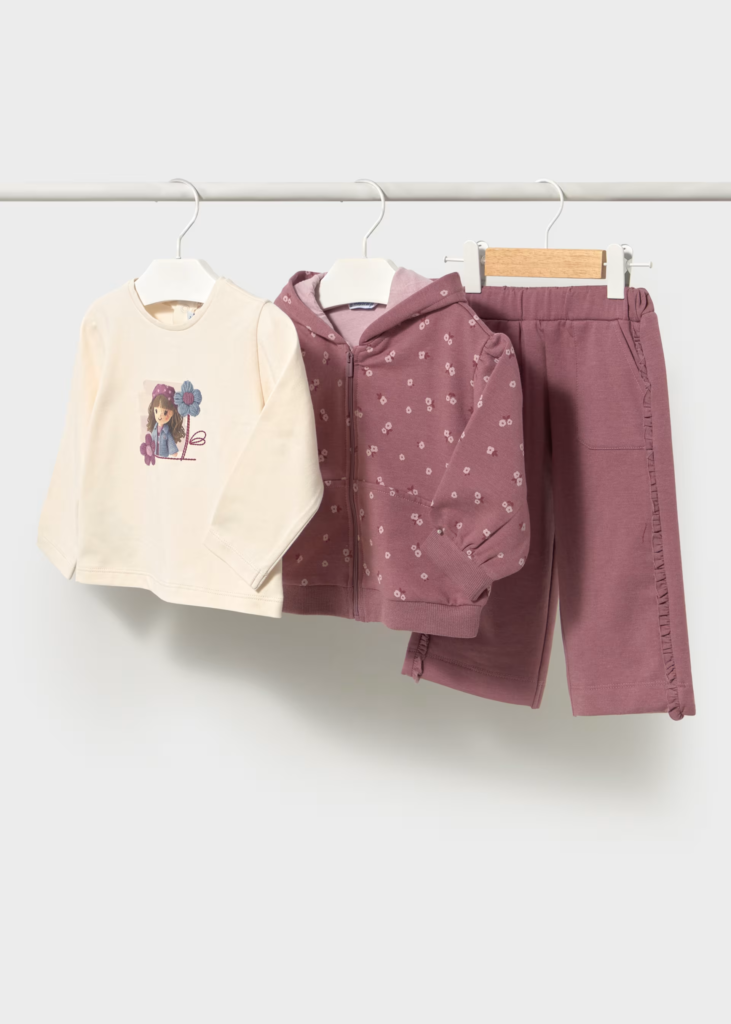 Completo tre pezzi violetta